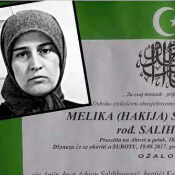 Umrla Me­li­ka Sa­li­hbeg Bo­snawi