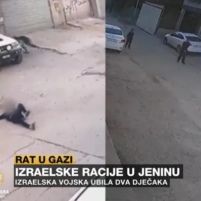 OVO JE GENOCID | Pogledajte kako izraelska vojska ubija dvojicu dječaka u Jeninu (Video)