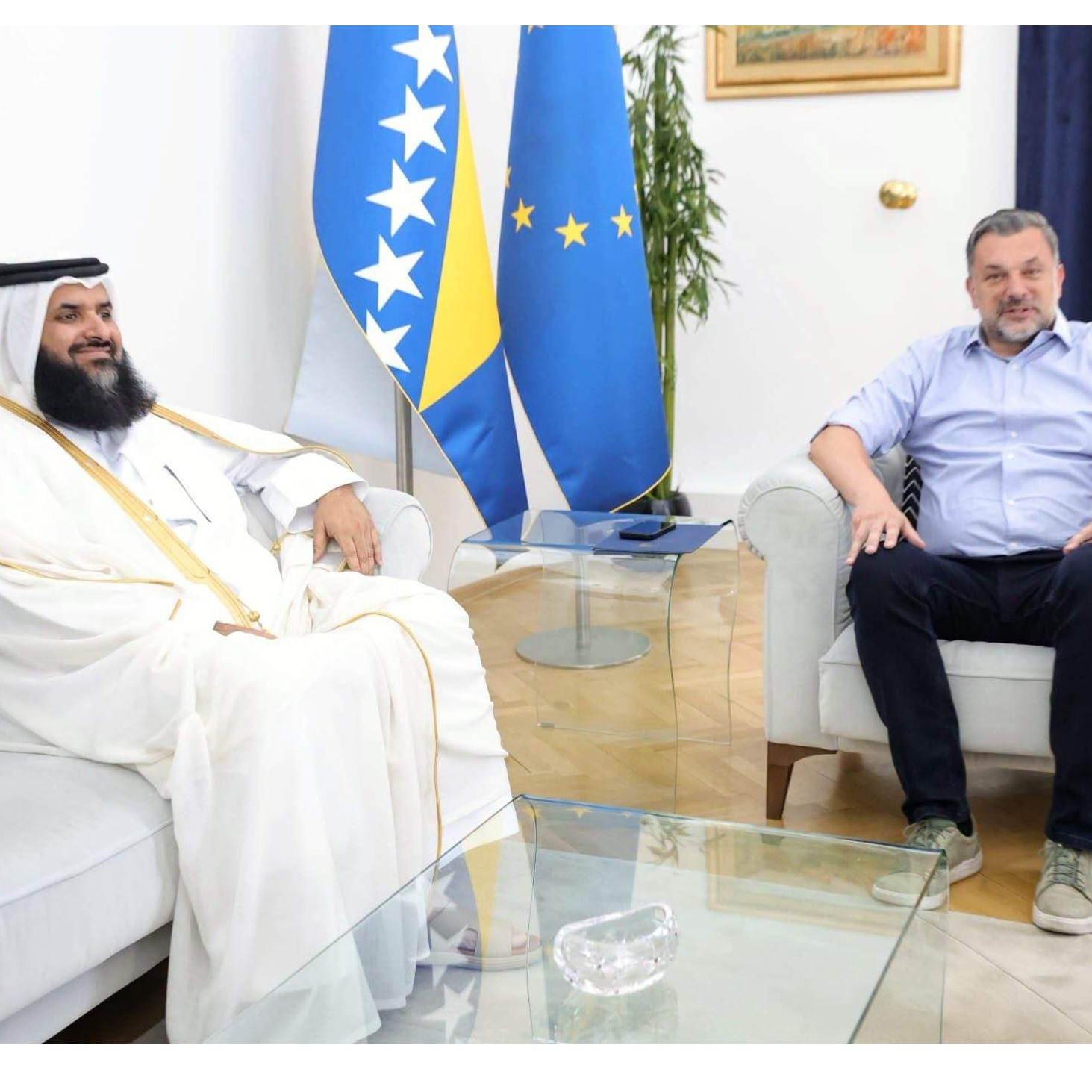 Ministar Konaković sa ambasadorom Al-Attiyahom: Jačanje poslovnih veza BiH i Katara