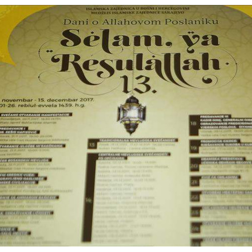 Danas počinje 13. manifestacija "Selam, ja Resulallah"