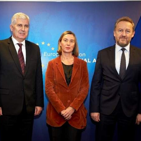 Brisel: Mogherini s članovima Predsjedništva Bosne i Hercegovine
