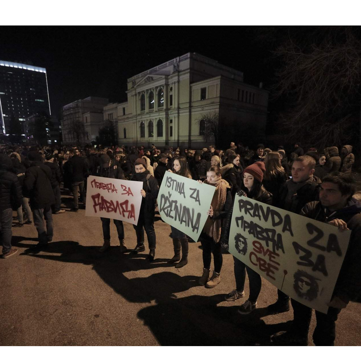 Skupovi podrške porodici Dragičević u Sarajevu, Tuzli, Mostaru