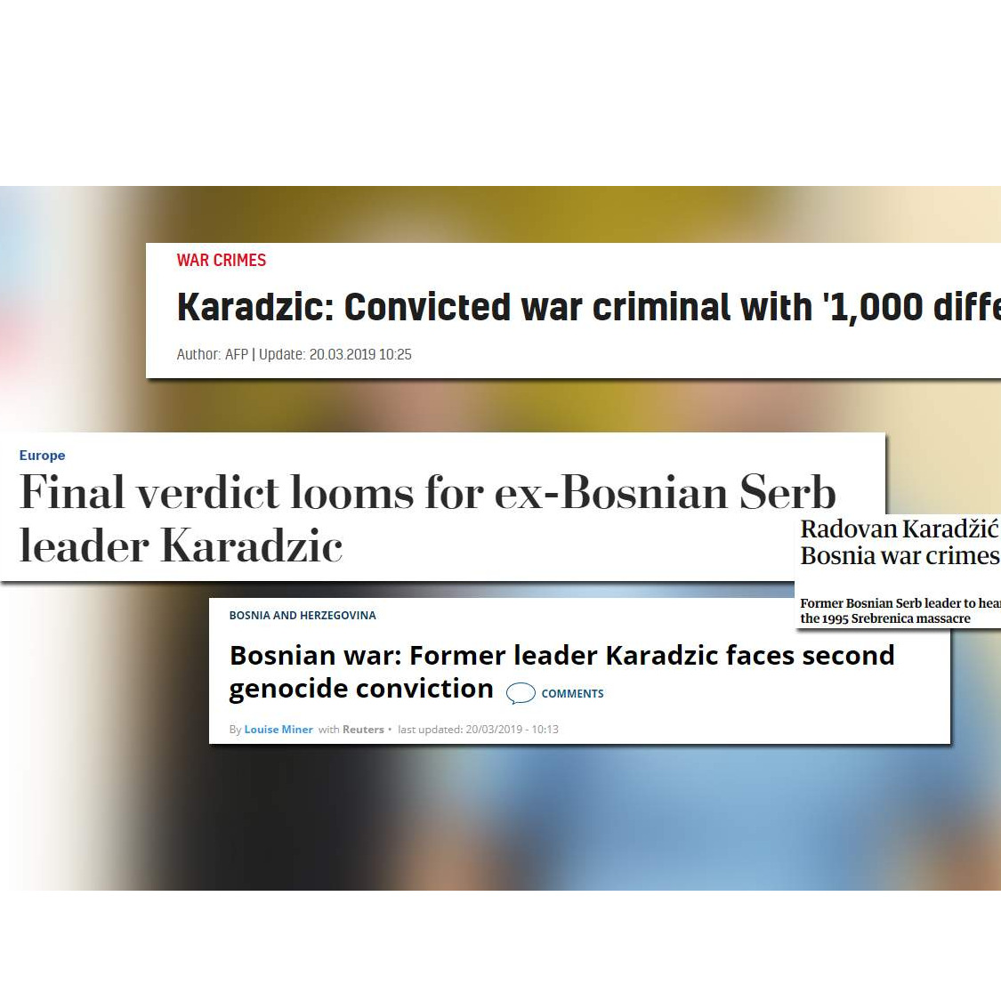 Svjetski mediji o presudi Karadžiću: Kraj jedne od najznačajnijih sudskih bitaka