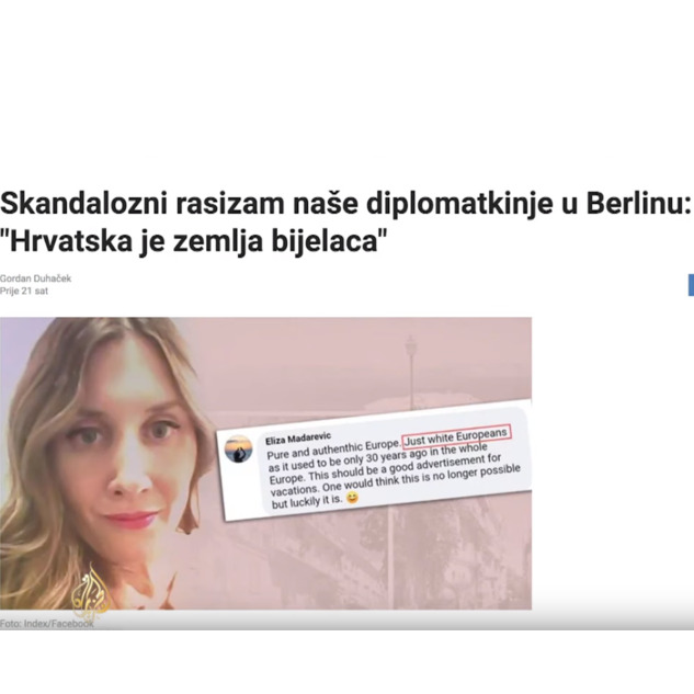 Diplomatkinja iz Hrvatske suspendirana zbog rasizma