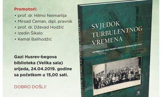 Prva promocija monografije Svjedok turbulentnog vremena