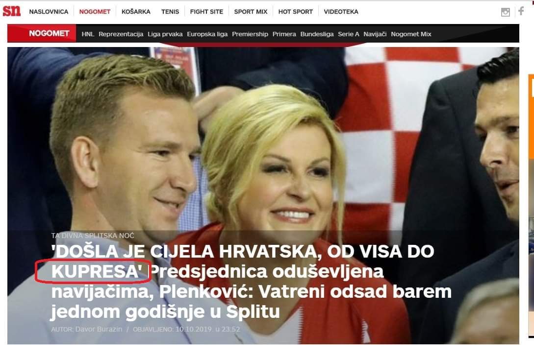 Skandalozna izjava predsjednice: Kolinda Kupres smjestila u Hrvatsku