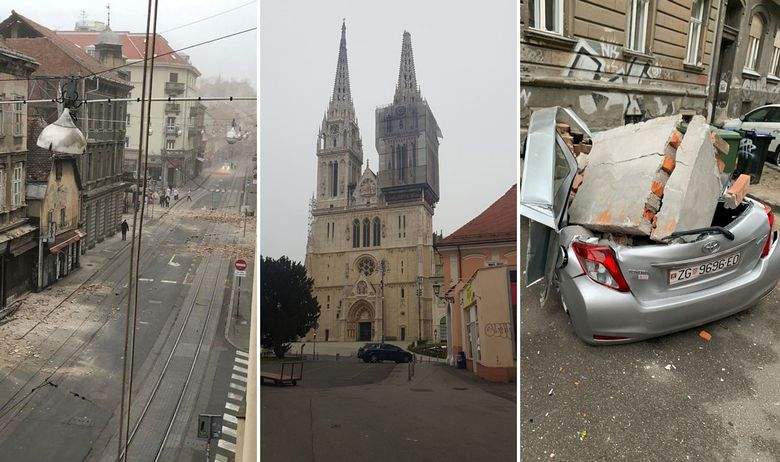 Dva snažna zemljotresa pogodila Hrvatsku, ogromne štete u Zagrebu, oštećena i katedrala 