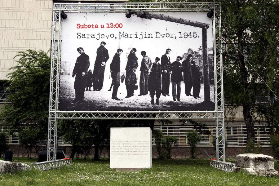 Slika obješenih građana na Marijin Dvoru podsjetnik na zločine NDH-a