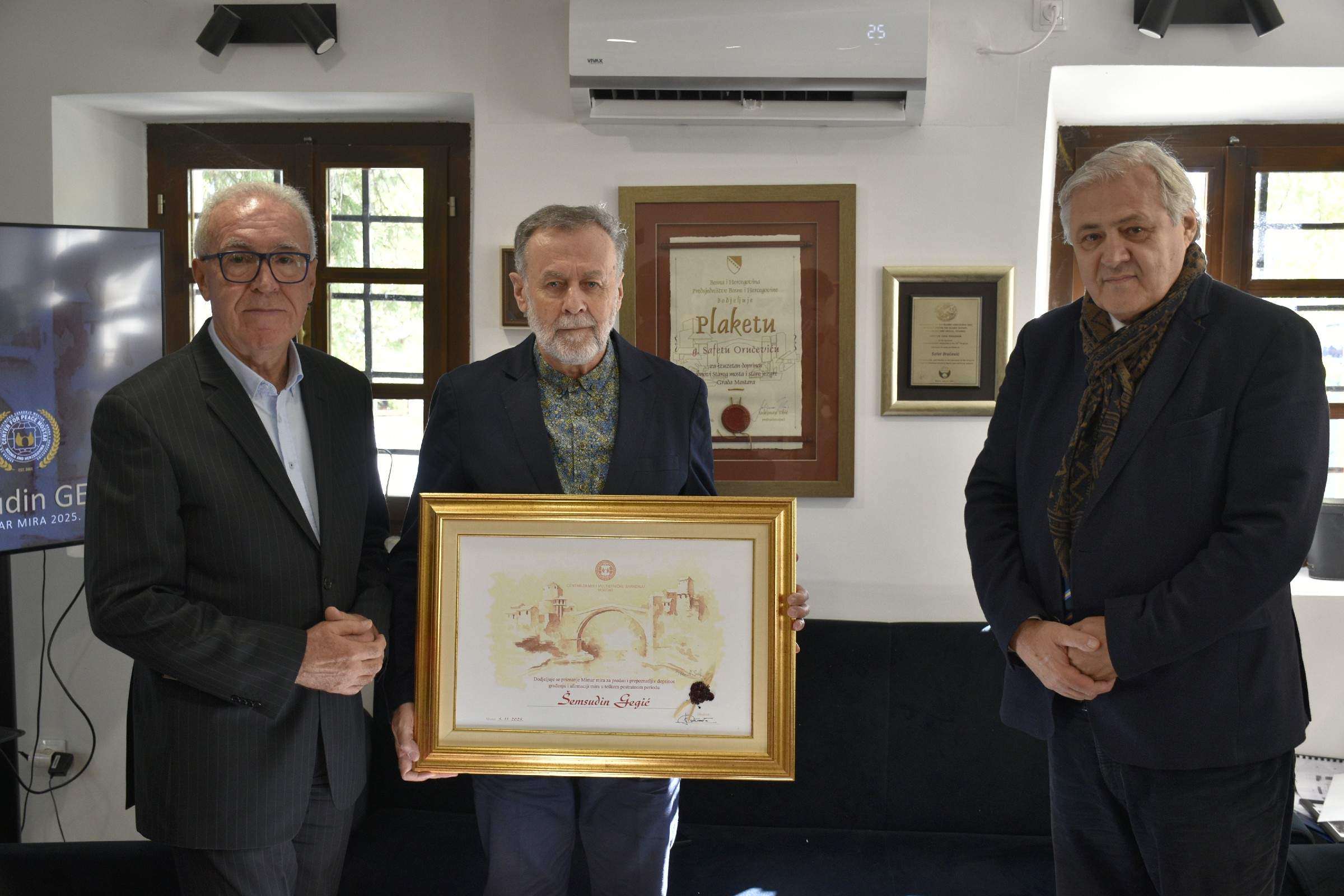 Nagrada “Mimar mira” uručena Šemsudinu Gegiću