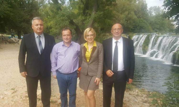 Federalni ministri Đapo, Vujanović i Drljača posjetili slapove Koćuše 