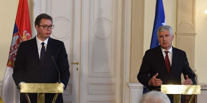 Sastanak Čovića i Vučića u Beogradu