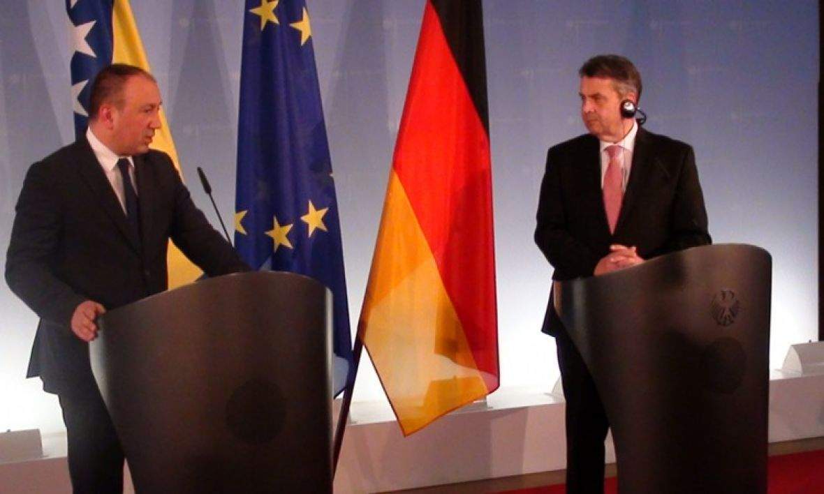 Sigmar Gabriel: Njemačka snažno podržava europsku perspektivu BiH