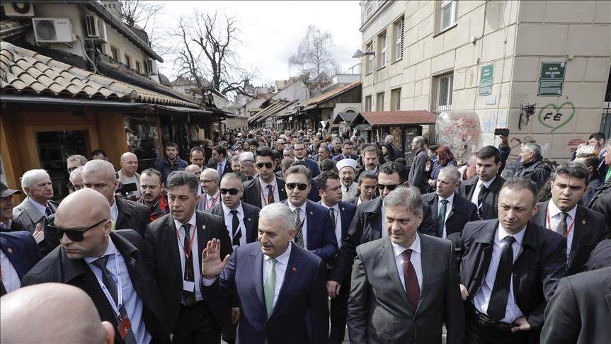 Premijer Turske prošetao sarajevskim ulicama