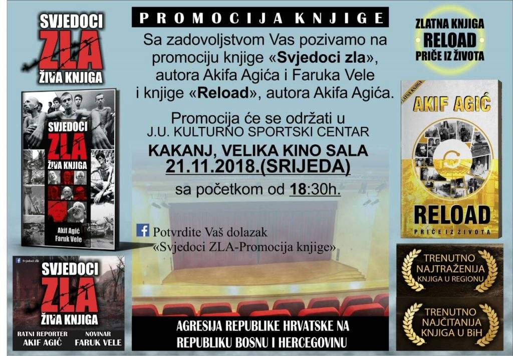 IMG-8f64a000cfab9ddd55cb88fb91a1e7c4-V-1024x710.jpg - Promocija knjiga “Svjedoci zla” i “Reload” u velikoj sali Doma kulture Kakanj